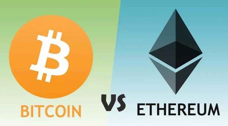 so sánh ethereum và bitcoin